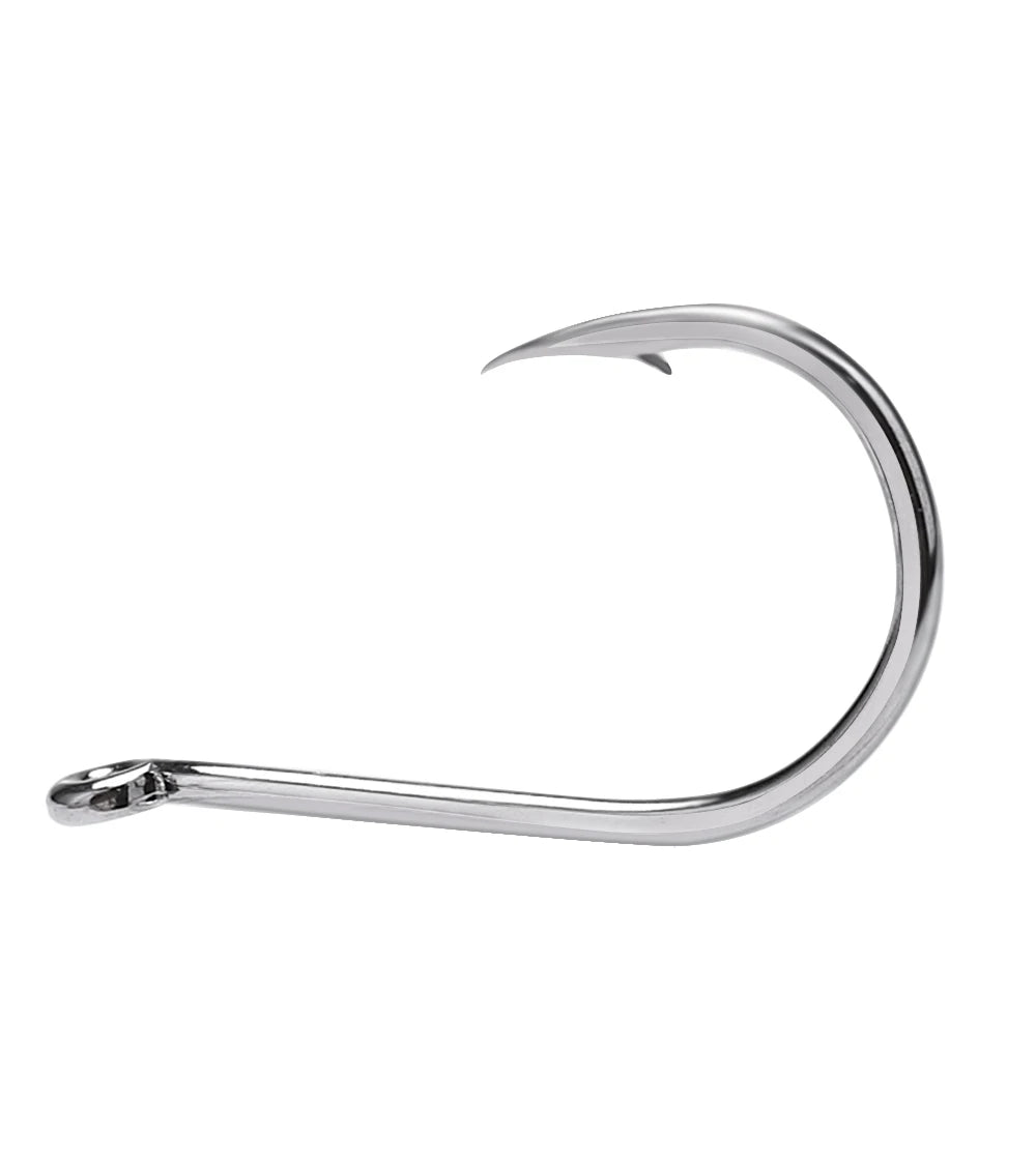 FTK CHINU Fishhook with ring barbed 1/0#-5/0#50PCS 1#-7#100PCS Rock Fishing Sea Fishing Hook black high carbon steel fishhook