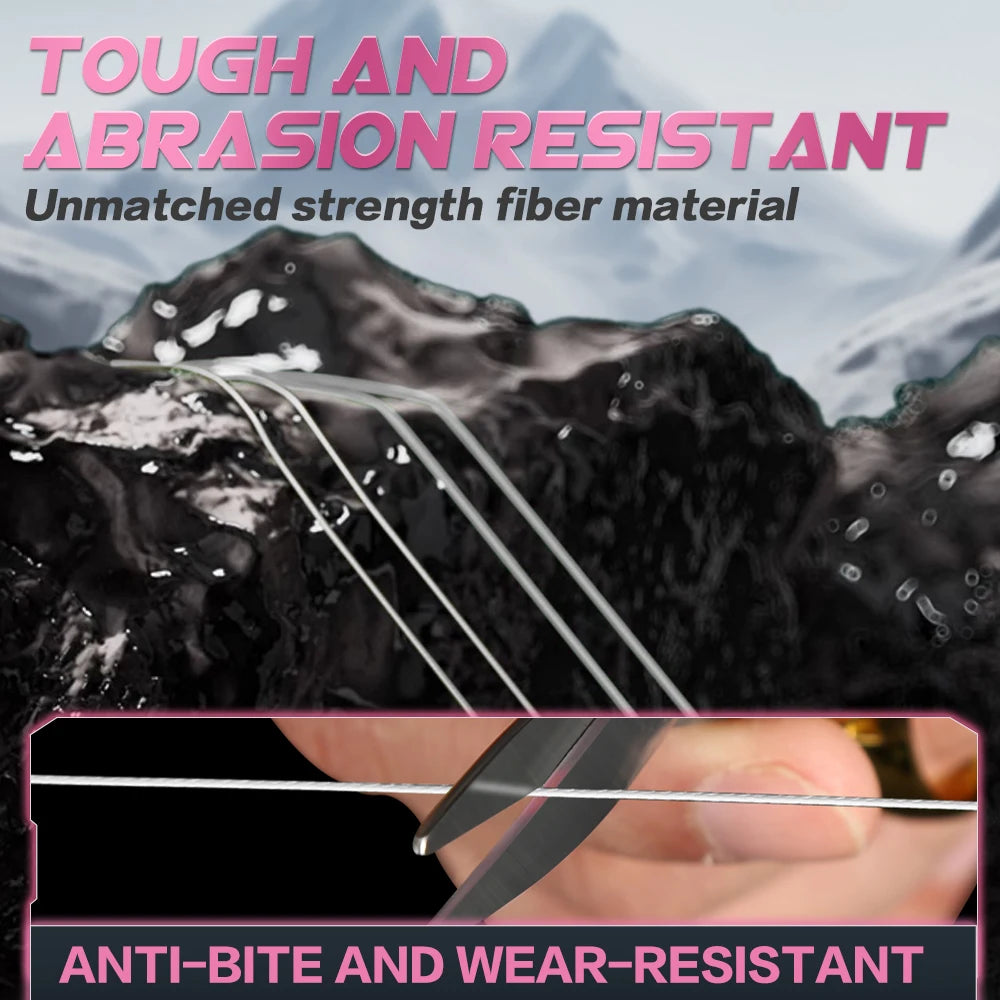 ZUKIBO Fused Micro Ice Crystal Thin Braid Fishing Line 0.05mm-0.235mm USA Design Translucent Superline Low Memory Soft Ice Line