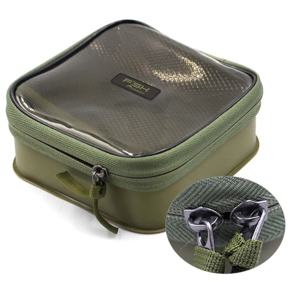 EVA Mini Fishing Tackle Box Waterproof Outdoor Fishing Bucket Dustproof Fishing Lure Bait Organizer for Outdoor Carp Fishing