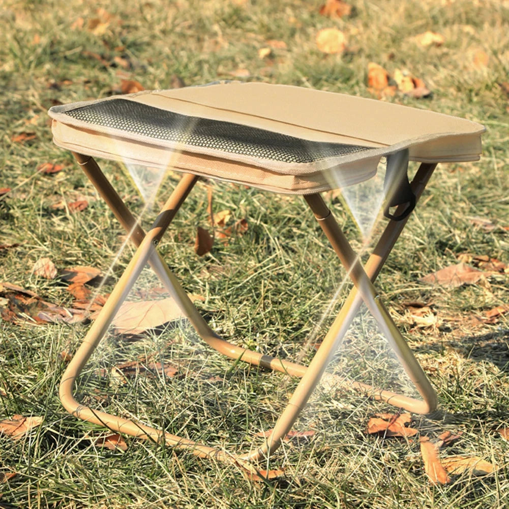 Backpack Fish Stool Portable Foldable Stool with Carry Bag Lightweight Mini Easy Travel Carry Outdoor Picnic Bench Chair