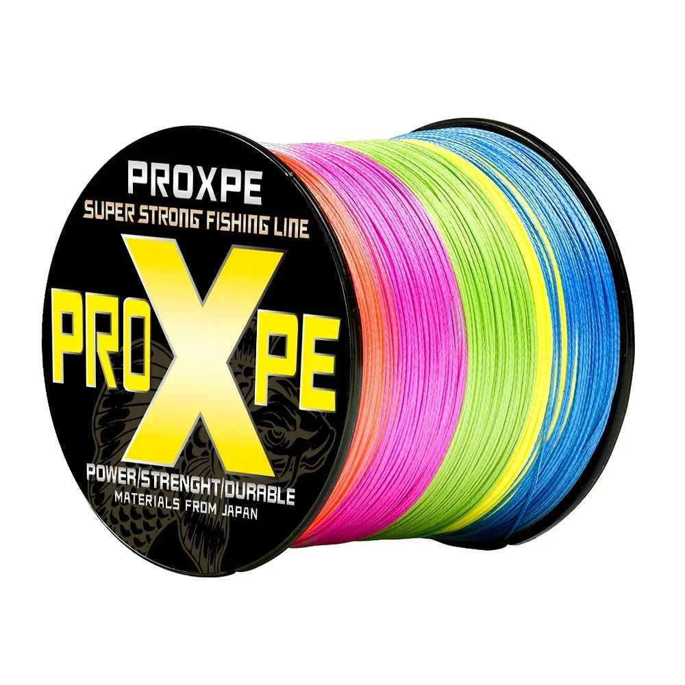 PROXPE 4 Strands Multifilament Braideds PE Fishing Line 100M 300M 500M Japan Smooth Carp Wire Pesca Strong 4X Weave Lines
