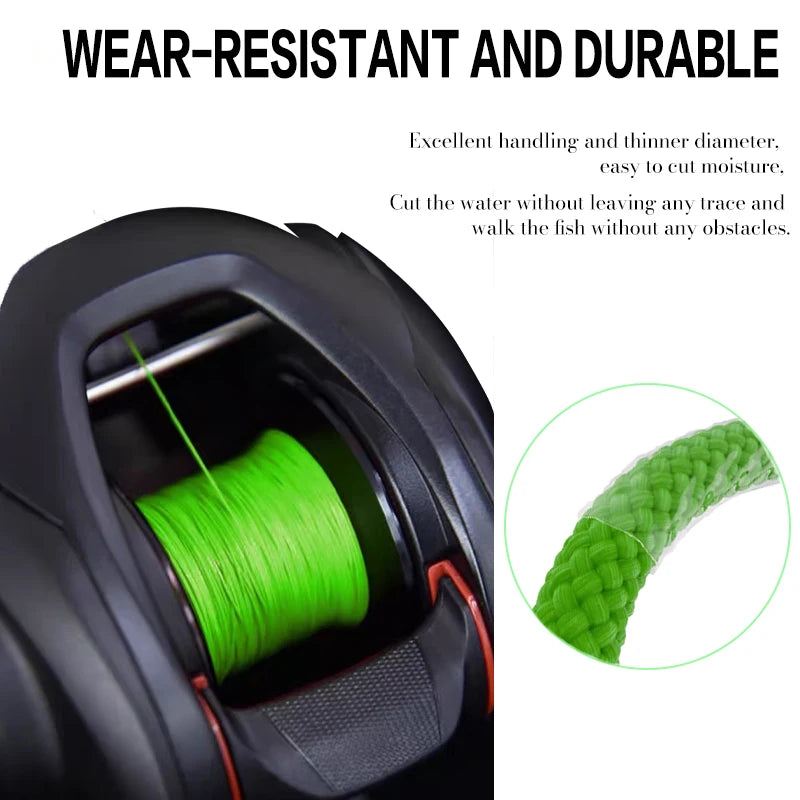 New X16 Strands Fishing Line YGK Ultra 300/500M Braided PE Fishing Strong Fishing Line Multifilament Durable Fishing Line Tool