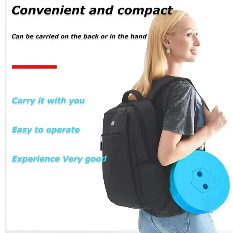 Popular lightweight portable plastic folding telescopic chair - adjustable height compact stool, perfect for fishing and camping