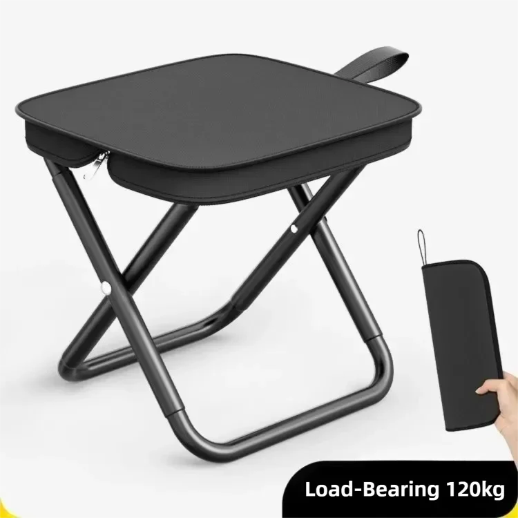Camping Chair Camping Folding Stool with Storage Bag Beach Picnic Fishing Collapsible Chair Seat Portable Fishing Stool Fold-up