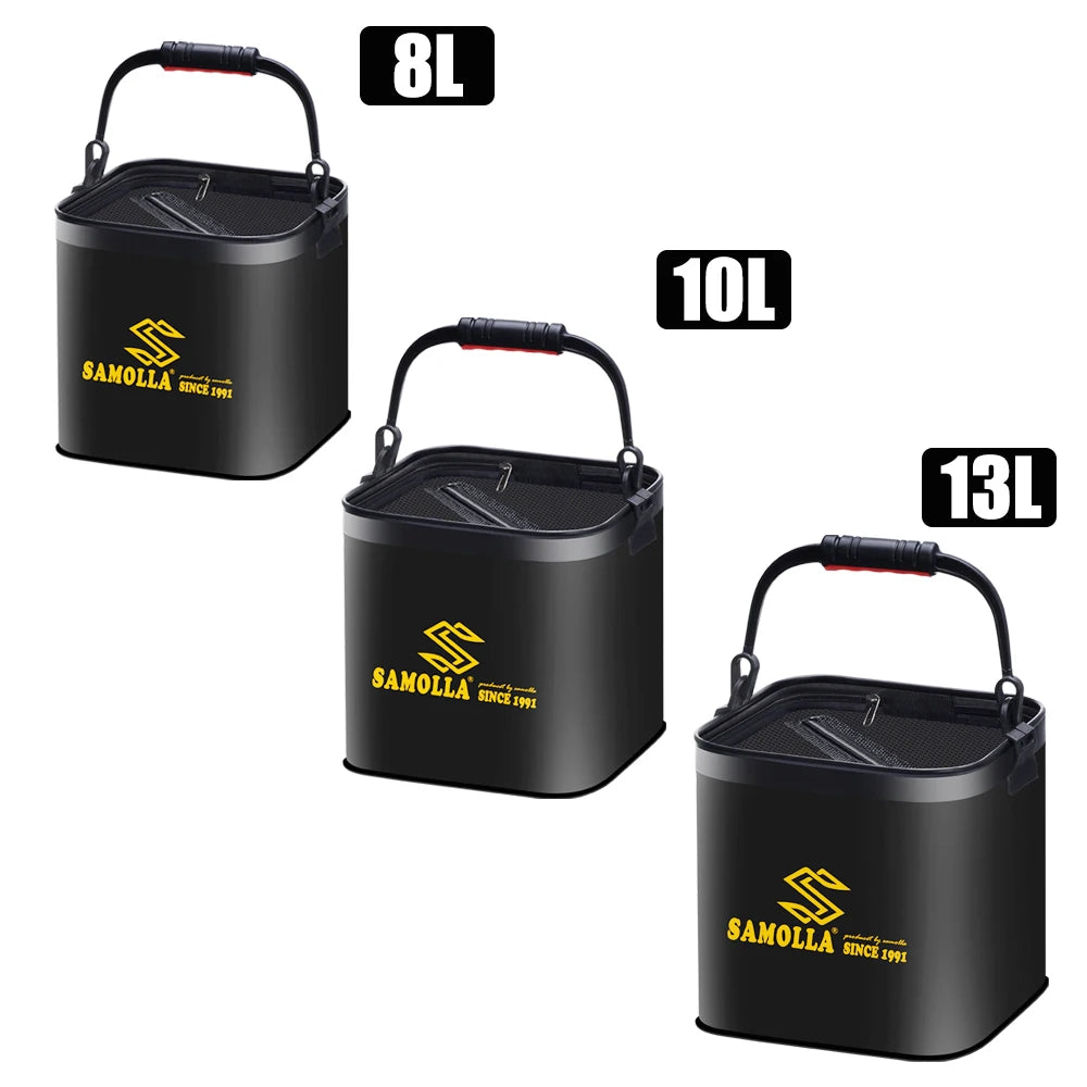 Fishing Bucket Live Bait Portable Foldable Outdoor Camping EVA Fishing Bag Fish Protection Water Tank Camping Tackle