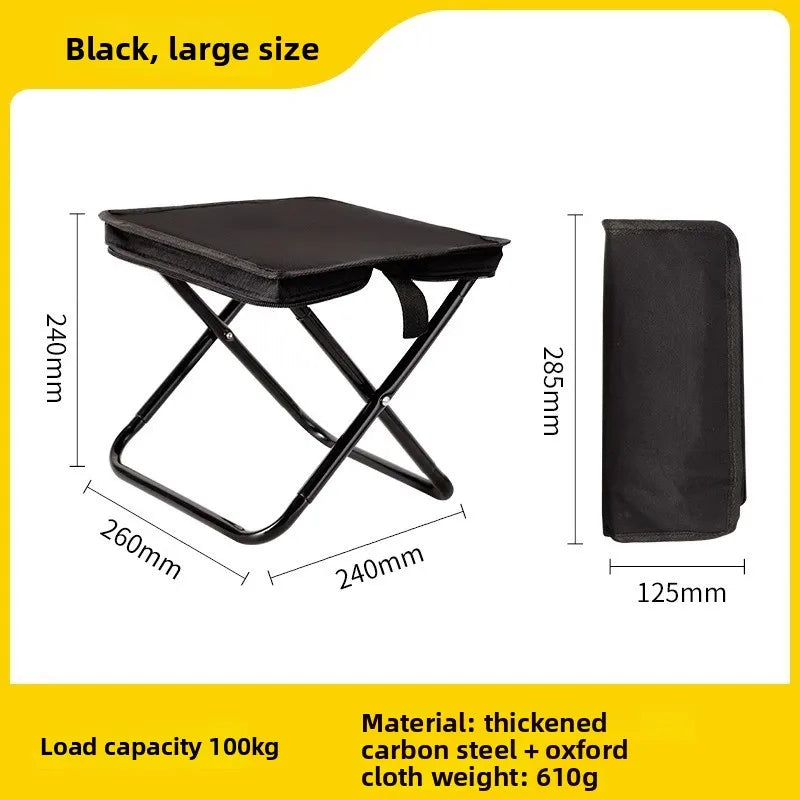 Ultralight Foldable Stool 3-in-1 Portable Outdoor Picnic Camping Folding Chair Ultra Light Fishing Stool Travel Stool