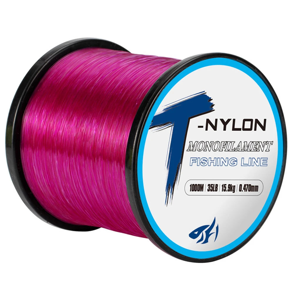 1000M Nylon Fishing Line Super Strong Monofilament Fishing Line  Speckle Fluorocarbon Coated Fishing Line For Carp Pesca olta