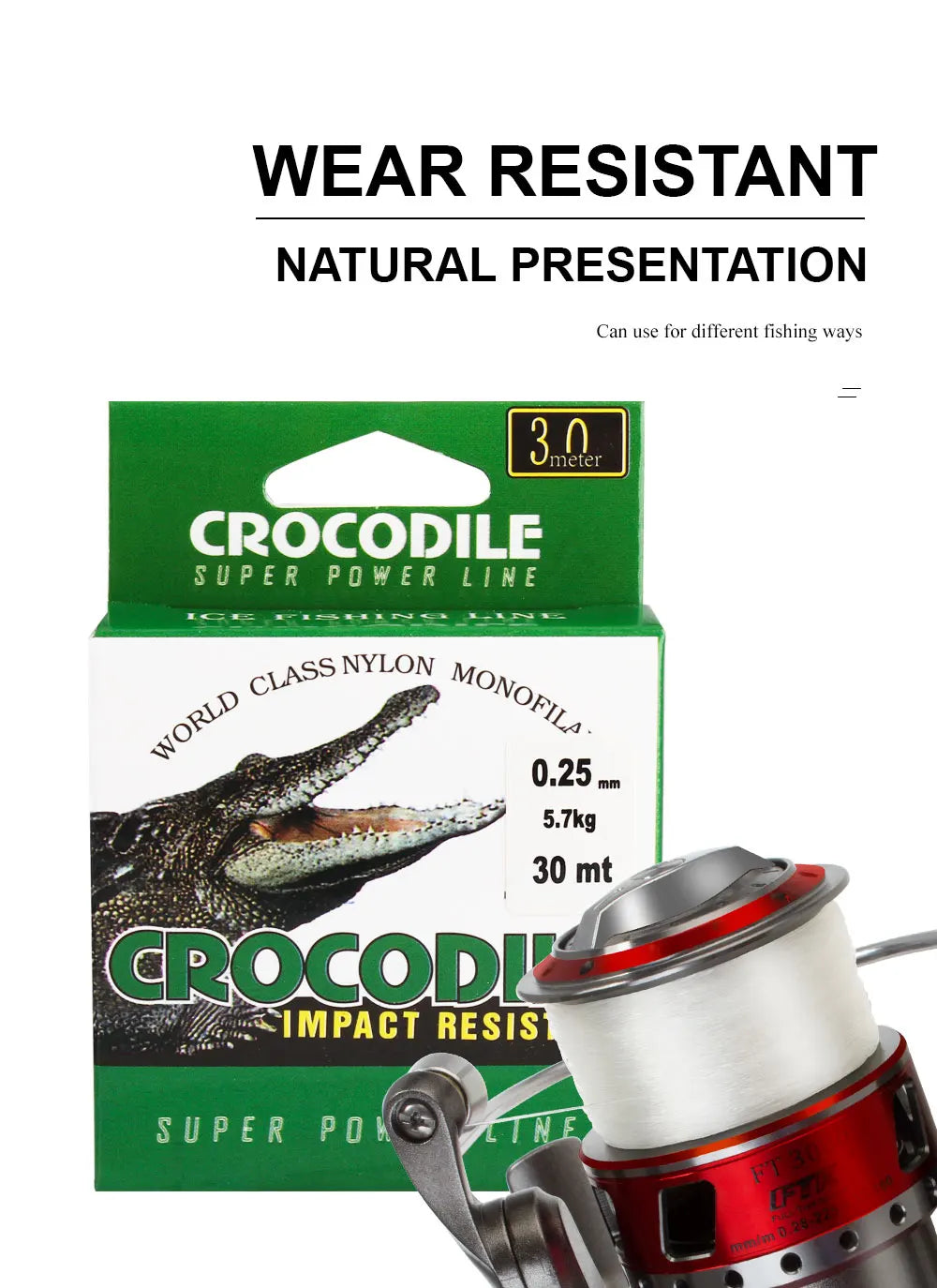 FISH KING Extra Strong Braided Fishing Line 100% Nylon Wire Winter Ice Fishing Line Japan 0.08-0.25mm