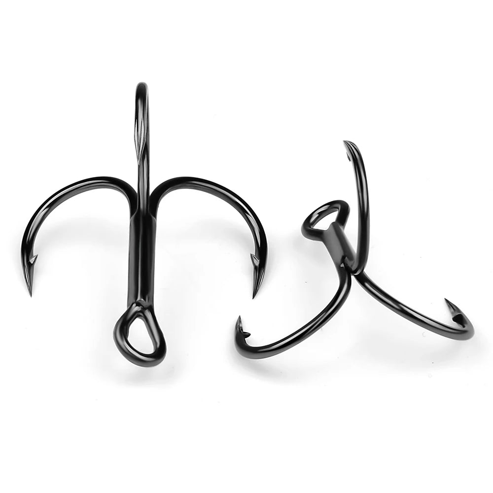 PROBEROS 20pcs Streng thened Sharp Fishing Treble Hooks High Carbon Steel Strength & Corrosion Resistance For Bait  Saltwater