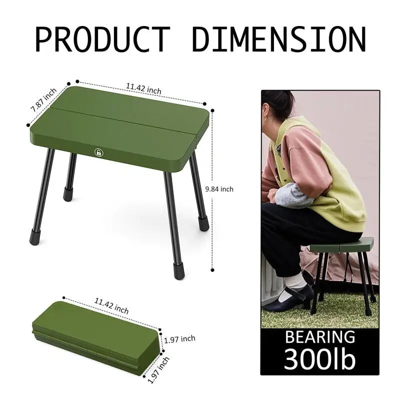 Portable Folding Fishing Stool Pony Stool Ultra-Light Aluminum Alloy Portable Storage Outdoor Camping Pony Folding Chair