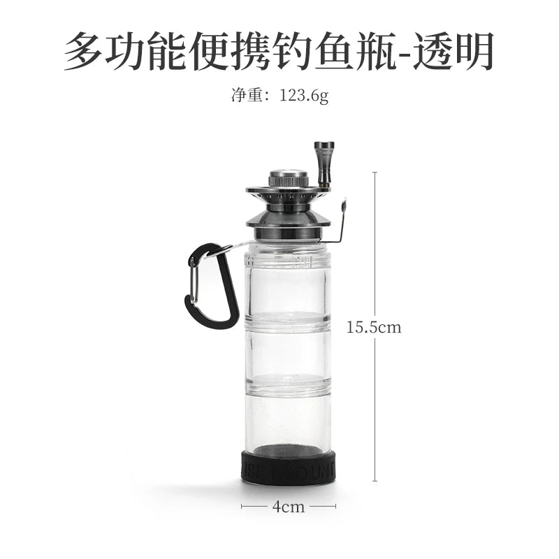 Outdoor Fishing Bottle Portable Fishing Gear Accessory Supplies Storage Box Field Camping Fishing Tool