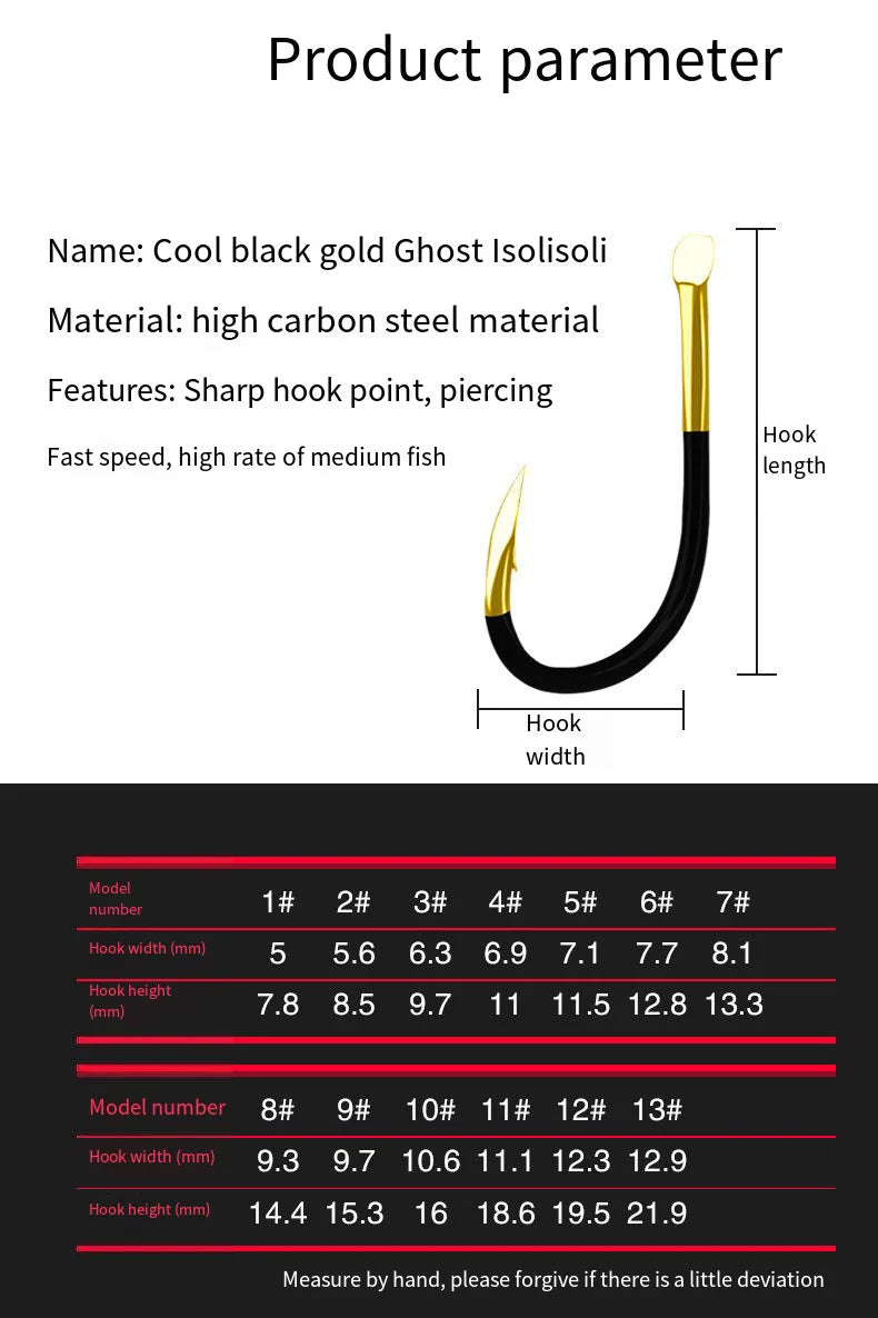 50pcs Fishing Hook Single Fishhook Supplies Lures Carp Fishing Tackle Barbed Colored Tungsten Alloy Fishing Accessories