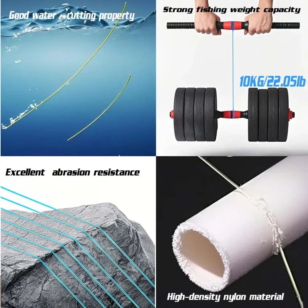 SantaKing Monofilament Fishing Line 500M Strong and Abrasion-Resistant Nylon Mono Smooth and Long Casting Low Memory