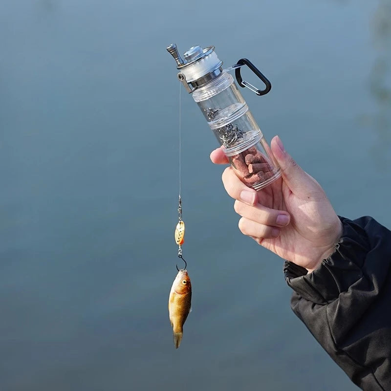 Outdoor Fishing Bottle Portable Fishing Gear Accessory Supplies Storage Box Field Camping Fishing Tool