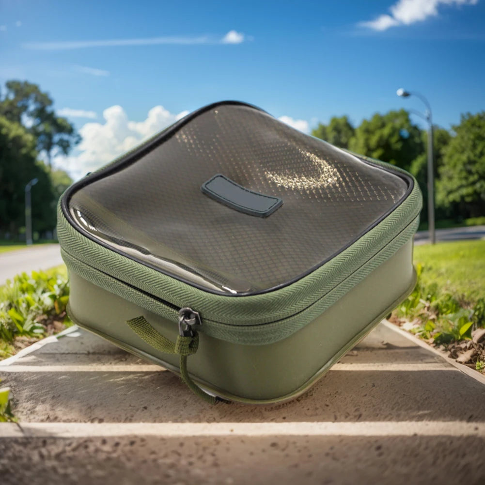 EVA Mini Fishing Tackle Box Waterproof Outdoor Fishing Bucket Dustproof Fishing Lure Bait Organizer for Outdoor Carp Fishing