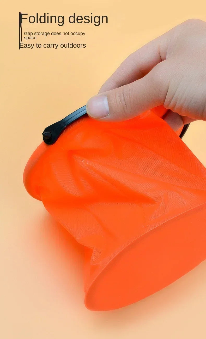 Folding Fishing Bucket Live Fish Box Outdoor Car Wash Bathroom Kitchen Fishing Bait Bucket Folding Bucket Fishing Kit Camping