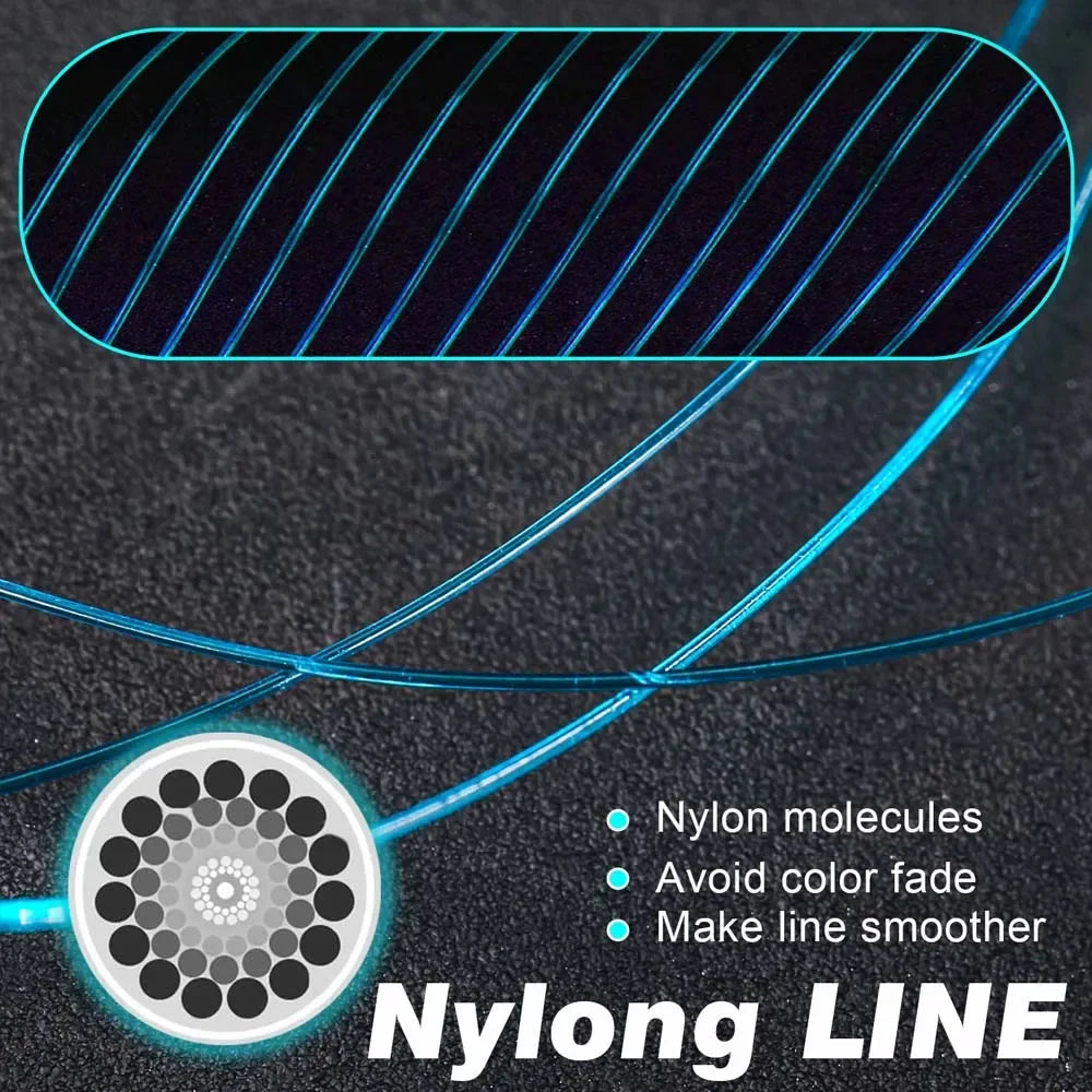 SantaKing Monofilament Fishing Line 500M Strong and Abrasion-Resistant Nylon Mono Smooth and Long Casting Low Memory