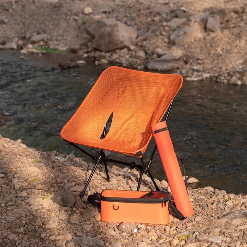 1pc Fishing Chair Outdoor Ultra Light Folding Powerful Small Item Chair Outdoor Fishing Equipment and Supplies
