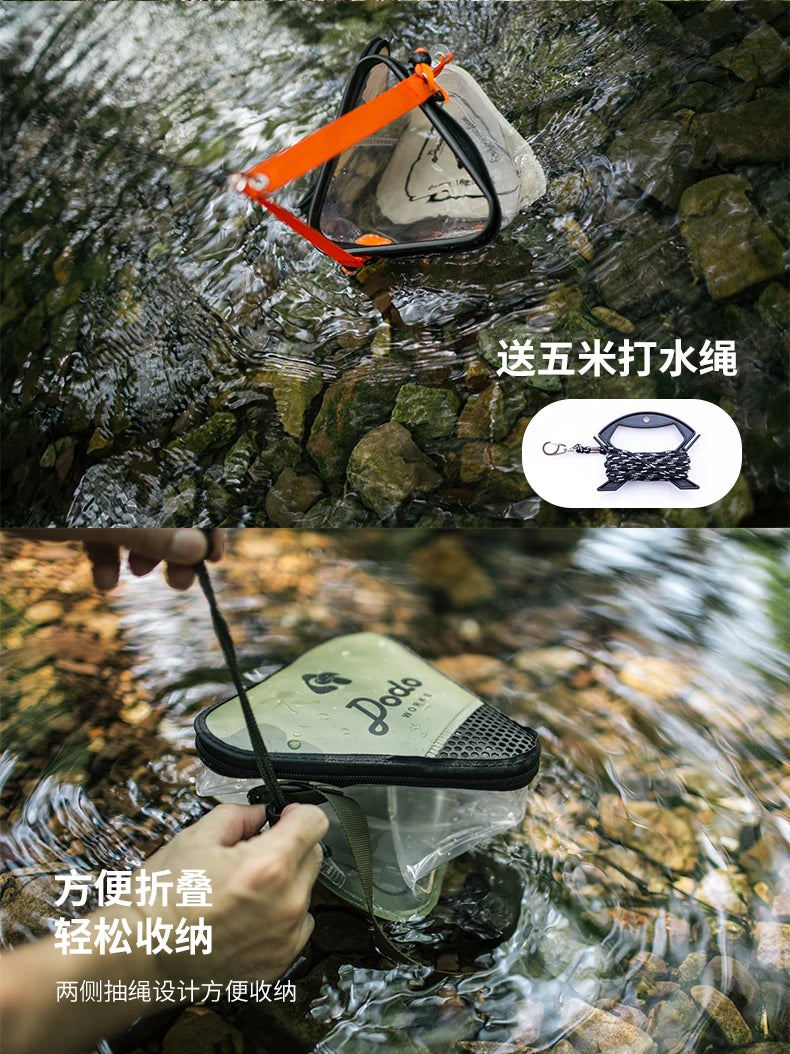 Collapsible bucket Outdoor fishing box multi-functional bucket for fish wild fishing live fish bucket