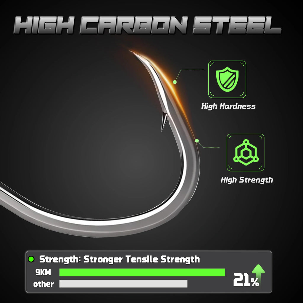 9KM Baitholder Fishing Hooks Sea Barbed Long Shank Beak Hook Live Bait Holder Fishing Worm Hooks Saltwater Accessories Tackle