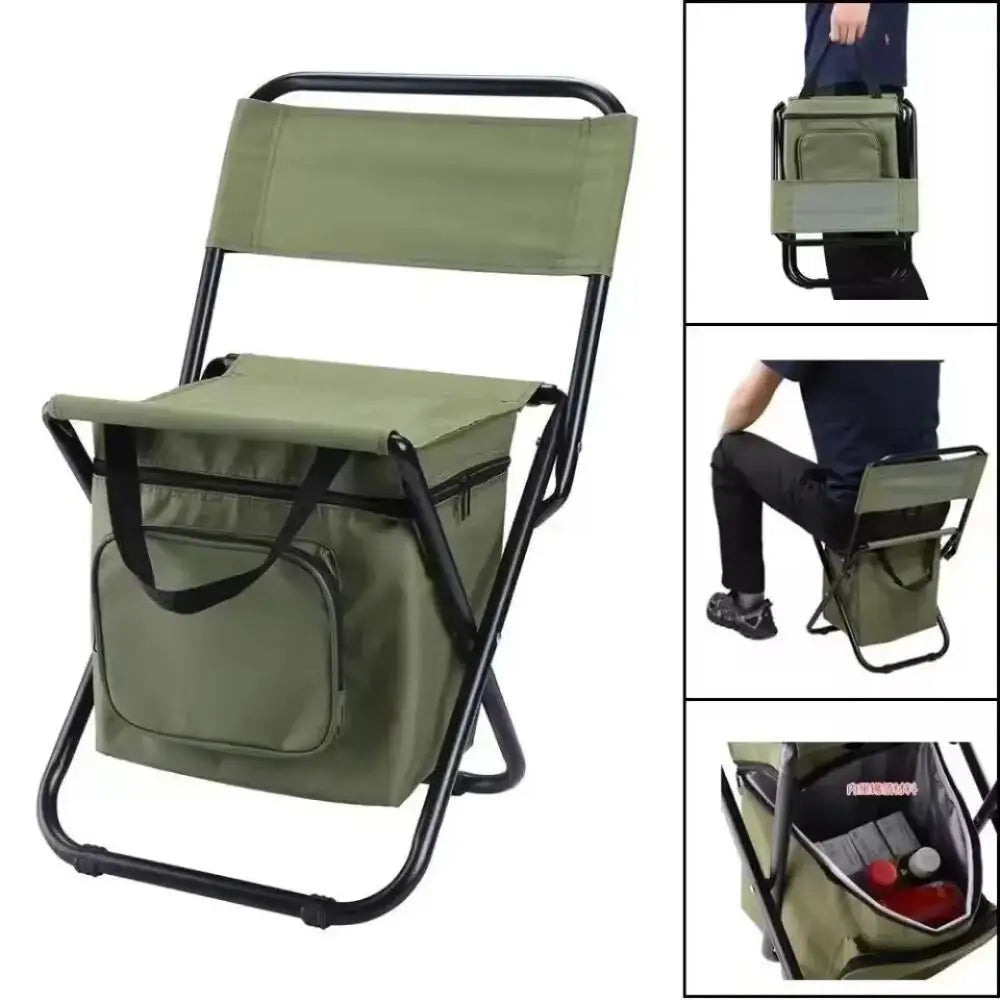 Portable Multifunctional Outdoor Picnic Camping Folding Chair With Bag Ultra light Fishing Stool Travel Stool Fishing Accessorie