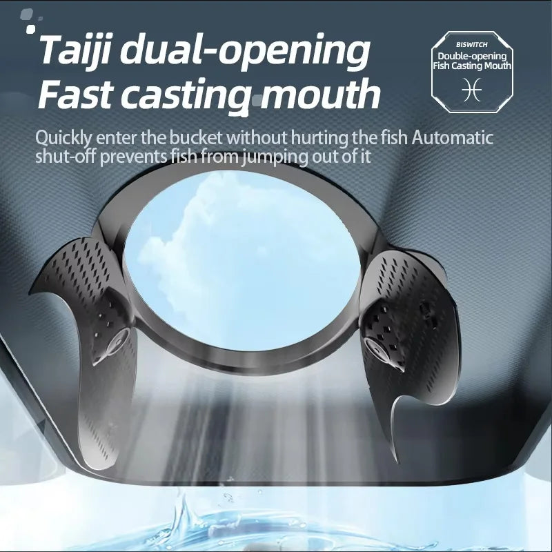 YUZHIYUAN Large Capacity Foldable Fishing Bucket with Quick Release Lid Thickened EVA Material for Outdoor Fishing And Hiking