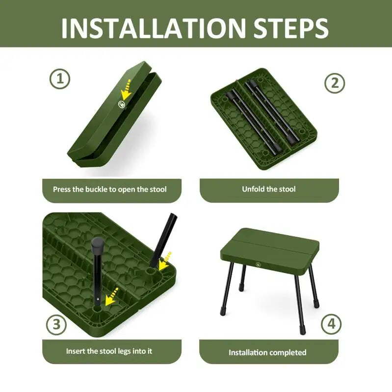 Portable Folding Fishing Stool Pony Stool Ultra-Light Aluminum Alloy Portable Storage Outdoor Camping Pony Folding Chair