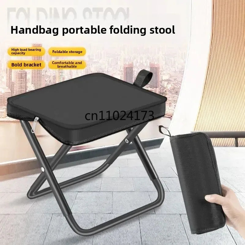 Camping Chair Camping Folding Stool with Storage Bag Beach Picnic Fishing Collapsible Chair Seat Portable Fishing Stool Fold-up