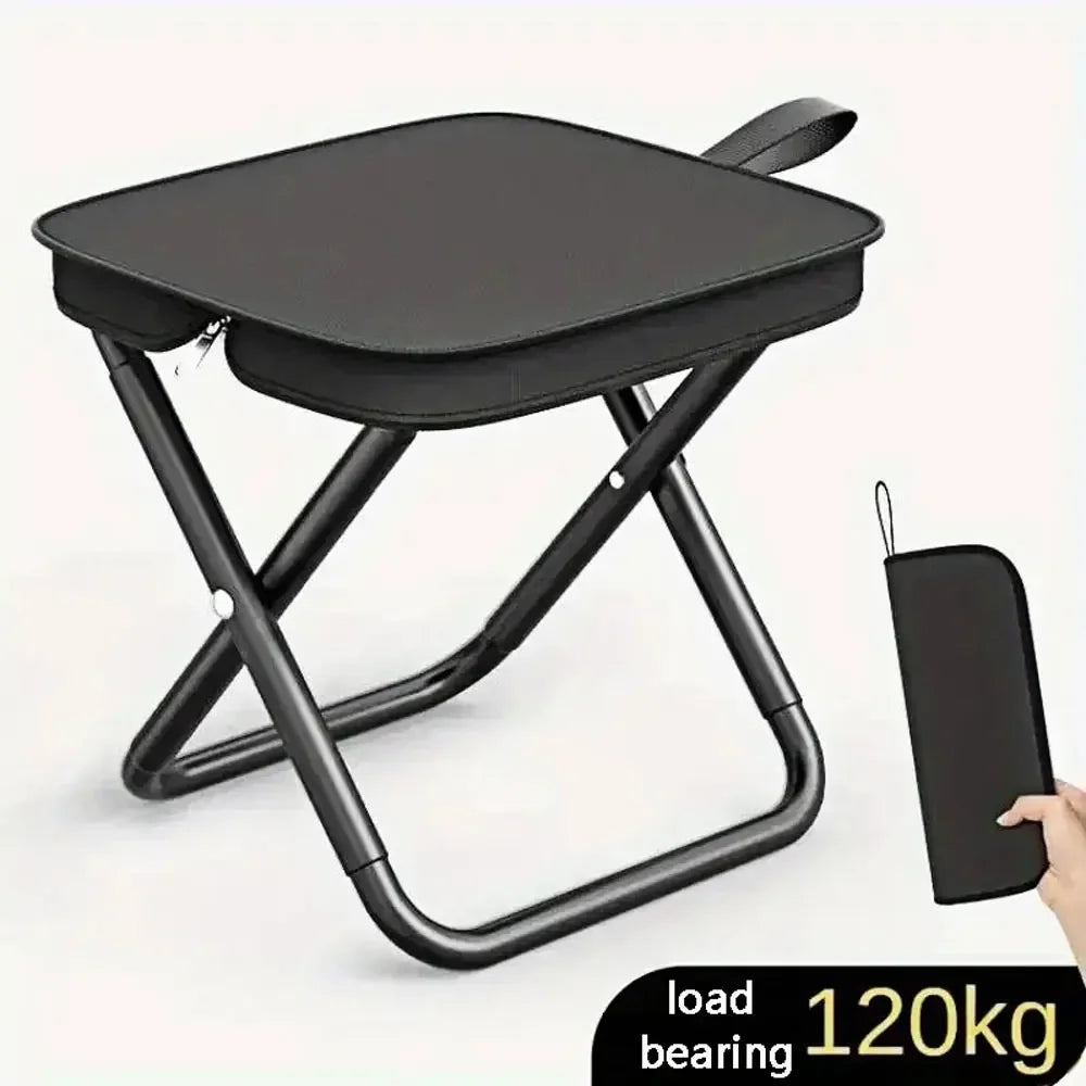 Portable folding stool, foldable handheld camping stool, outdoor camping and fishing specific folding stool