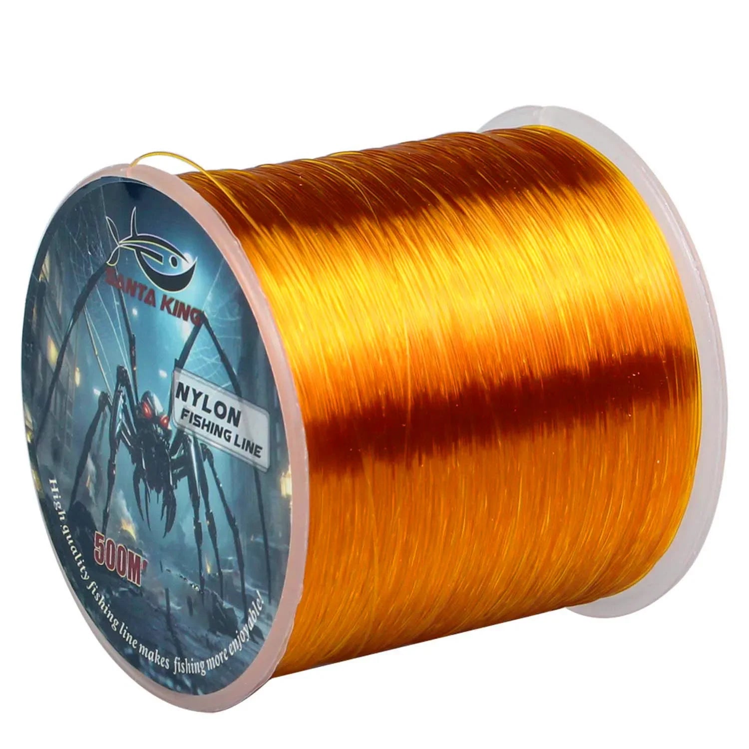 SantaKing Monofilament Fishing Line 500M Strong and Abrasion-Resistant Nylon Mono Smooth and Long Casting Low Memory