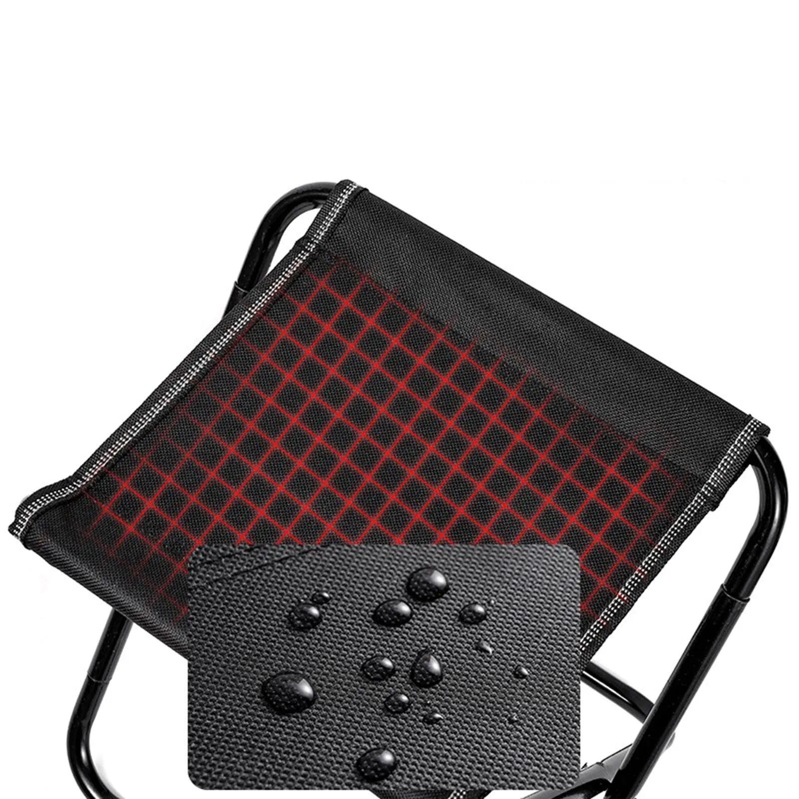 Outdoor Aluminium Alloy Portable Folding Picnic Camping Stool Mini Storage Fishing Chair Ultralight Furniture