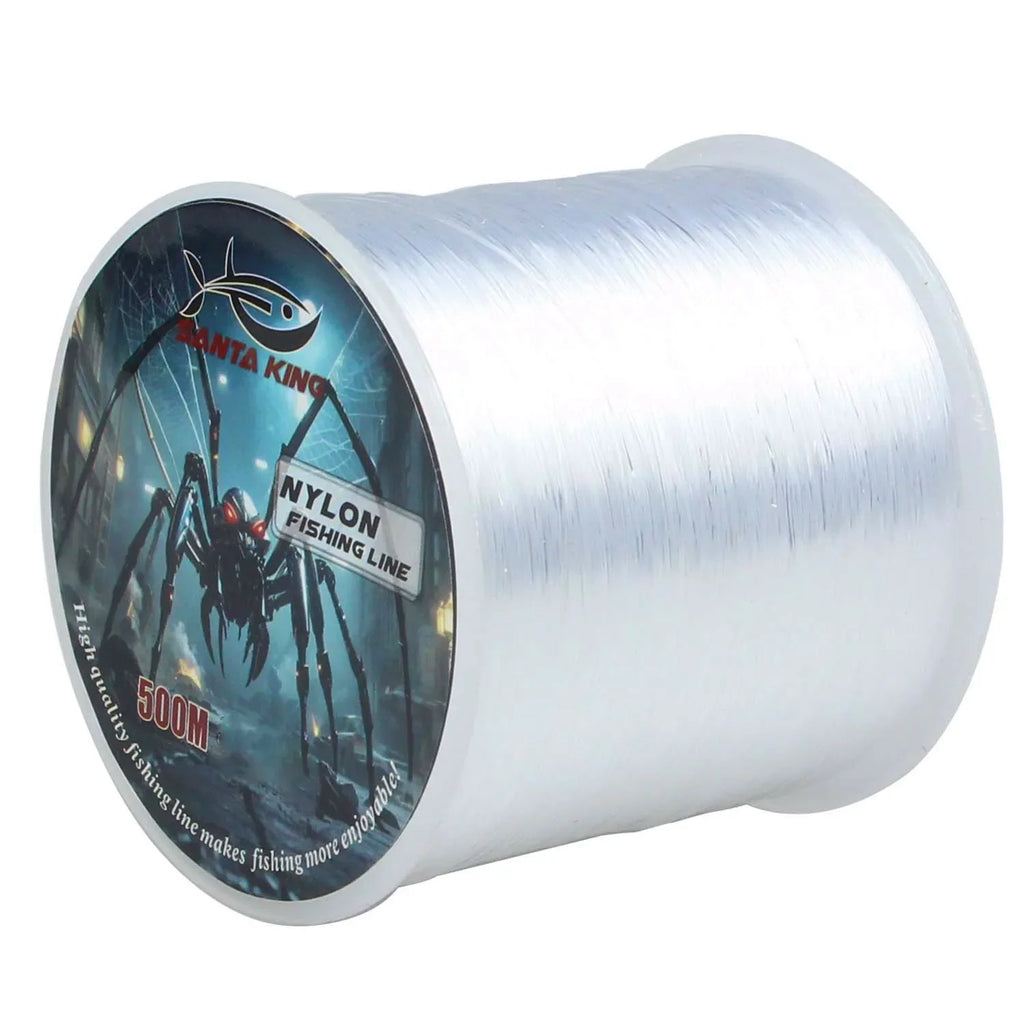 SantaKing Monofilament Fishing Line 500M Strong and Abrasion-Resistant Nylon Mono Smooth and Long Casting Low Memory