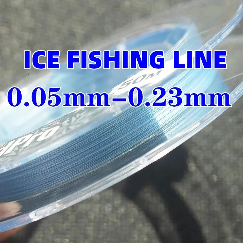 Winter Fishing Line  Super Strong  Low Temperature Resistance Transparent Monofilament NylonAnd PE Ice Fishing Line Japan