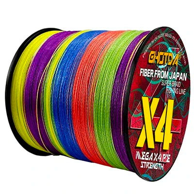 GHOTDA Braided Fishing Line 4 Strands 300M Spinning PE Multifilamento Japa Carp Fly Sea Saltwater Weave Extreme Strong X4 Pesca