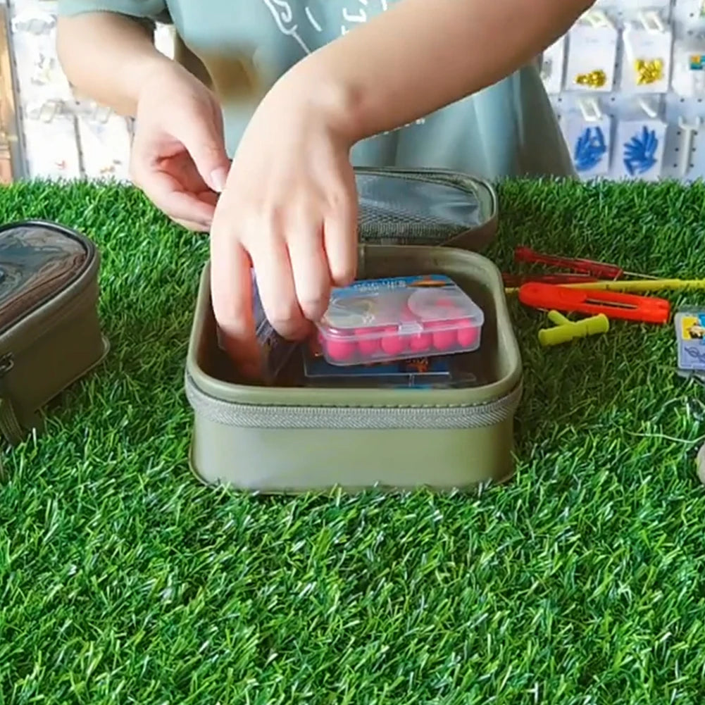 EVA Mini Fishing Tackle Box Waterproof Outdoor Fishing Bucket Dustproof Fishing Lure Bait Organizer for Outdoor Carp Fishing