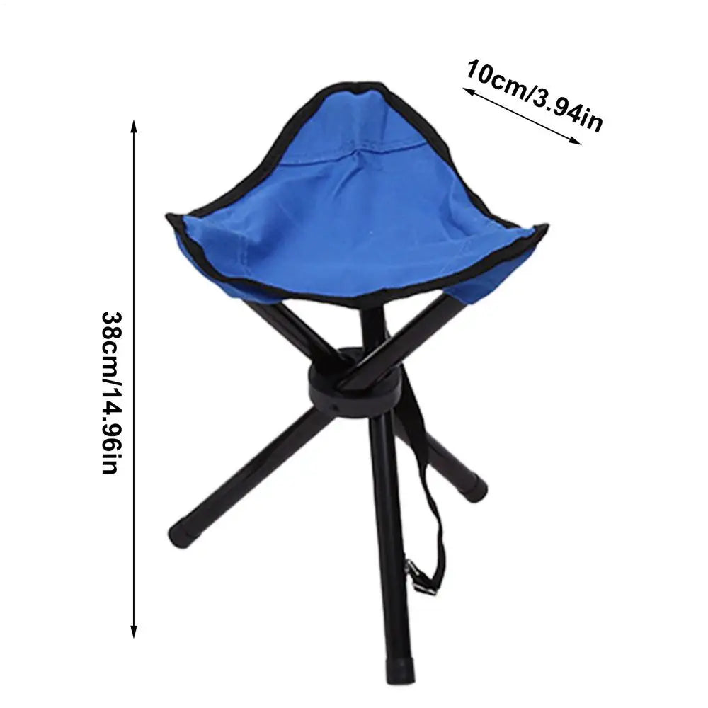 Multifunctional Folding Camping Tripod Stools Portable Fishing Stool Outdoor Chair Beach Small Tripod Stool for Hiking Hunting