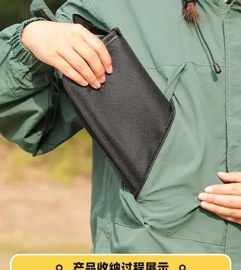 Outdoor folding portable fishing chair, multifunctional picnic camping folding chair, camping folding chair small stool.