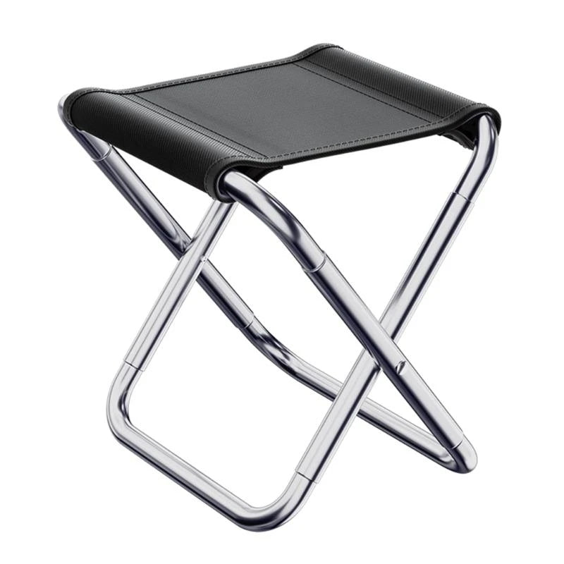 Folding Stool Small Aluminum Alloy Collapsible Fishing Stool Outdoor Chair W0YB